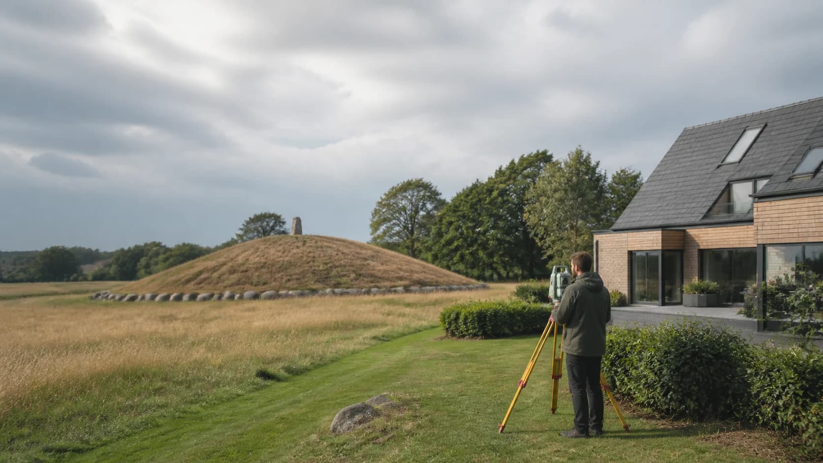 Dansk bolig med fokus på fortidsmindebeskyttelseslinje