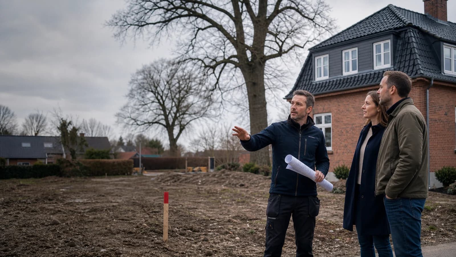 Dansk byområde og byggetegninger ved kontrol af zoneforhold