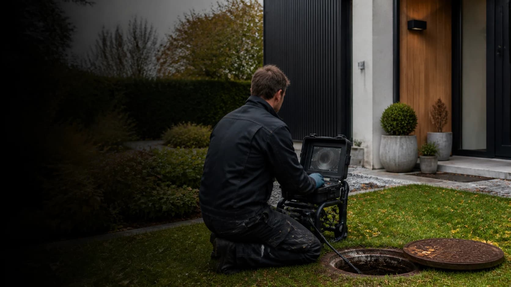 Dansk bolig med fokus på tv-inspektion af kloak