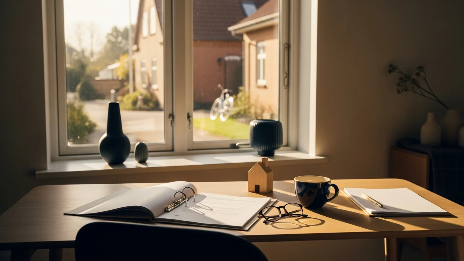 Detalje fra en dansk bolig om nye ejendomsvurderinger 2026: sådan tjekker du din boligskat — og klager rettidigt.